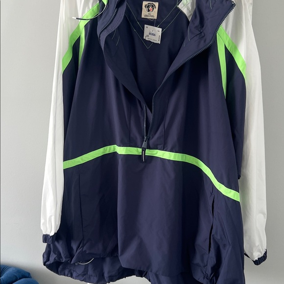 Free People Movement Care Like the Wind New navy neon Anorak jacket medium - Picture 14 of 14